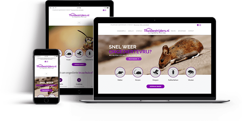 Thuisbestrijders.nl Website